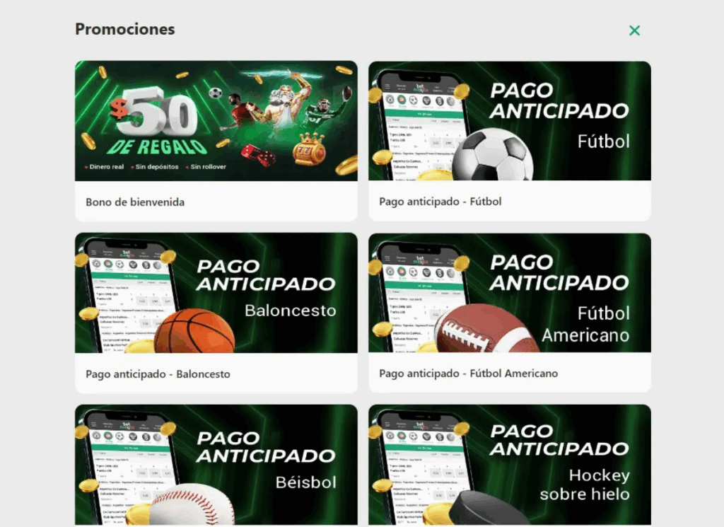 Aprovecha los Bonos y Promociones
